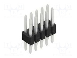 Connector: pin strips; pin header; male; PIN: 10; 1.27mm; THT; 2x5