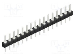 Connector: pin strips; pin header; male; PIN: 16; 2.54mm; THT; 1x16