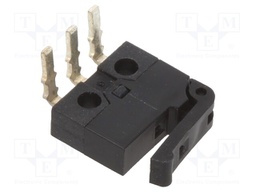 Toggle; SPDT; 0.5A/30VAC; Rcont max: 100mΩ; ON-(OFF); Pos: 2; 500mN