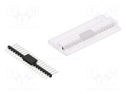 Connector: pin strips; pin header; male; PIN: 19; 2mm; SMT; 1x19