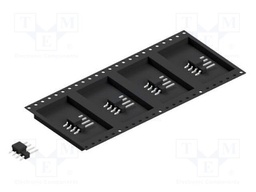 Connector: pin strips; pin header; male; PIN: 4; 2.54mm; SMT; 1x4