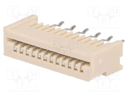 Connector: FFC (FPC); straight; PIN: 12; NON-ZIF; THT; tinned; 20mΩ