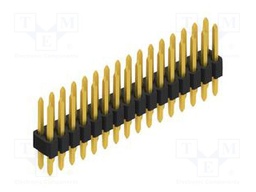 Connector: pin strips; pin header; male; PIN: 32; 1.27mm; THT; 2x16