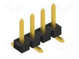 Connector: pin strips; pin header; male; PIN: 4; 2.54mm; SMT; 1x4