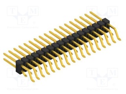 Connector: pin strips; pin header; male; PIN: 36; 2.54mm; SMT; 2x18