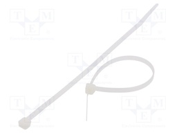 Cable tie; L: 185mm; W: 4.8mm; polyamide; 222N; natural; Ømax: 44mm
