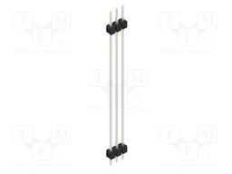 Connector: pin strips; pin header; male; PIN: 3; 2.54mm; THT; 1x3