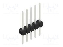 Connector: pin strips; pin header; male; PIN: 5; 2.54mm; THT; 1x5