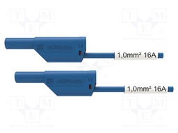 Test lead; 16A; 4mm banana plug-4mm banana plug; Urated: 1kV