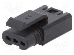 Plug; Connector: wire-wire; FLH; PIN: 3; female; Type: w/o contacts