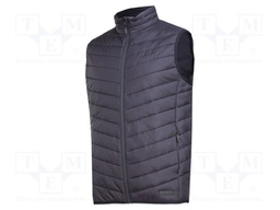 Padded vest; Size: XXL; black; without a hood,furlined; 38g/m2