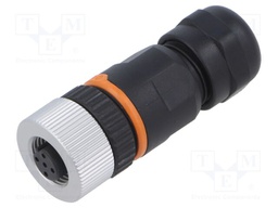 Connector: M12; plug; PIN: 5; female; B code-Profibus; for cable