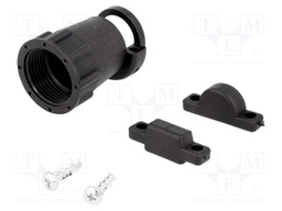 Cable hood and fastener; CPC; Case: size 13; 11.5mm; straight