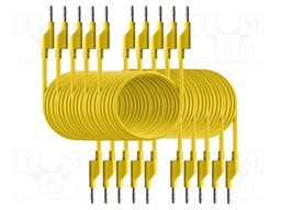 Test leads; 50VAC,120VDC; 10A; banana plug 4mm,both sides