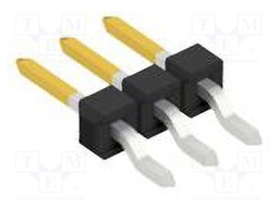 Connector: pin strips; pin header; male; PIN: 3; 2.54mm; SMT; 1x3