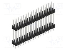 Connector: pin strips; pin header; male; PIN: 32; 2.54mm; THT; 2x16