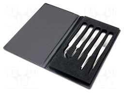 Tweezers; Pcs: 5; Package: case; SMD