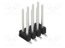 Connector: pin strips; pin header; male; PIN: 8; 2.54mm; SMT; 2x4