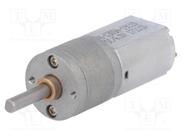 Motor: DC; with gearbox; 6VDC; 2.9A; Shaft: D spring; 75rpm