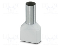 Tip: bootlace ferrule; insulated,double; copper; Bit len: 16mm