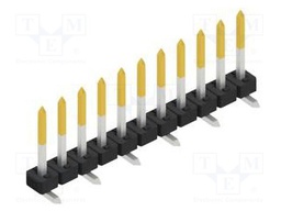 Connector: pin strips; pin header; male; PIN: 11; 2mm; SMT; 1x11