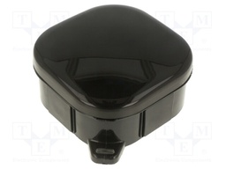 Enclosure: junction box; X: 92mm; Y: 92mm; Z: 44mm; IP54; black