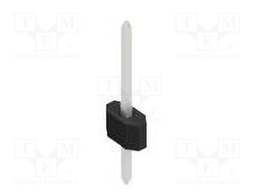 Connector: pin strips; pin header; male; PIN: 1; 1.27mm; THT; 1x1