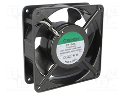 Fan: AC; axial; 115VAC; 120x120x38mm; 199(±10%)m3/h; 50dBA; 3150rpm