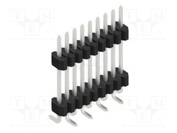 Connector: pin strips; pin header; male; PIN: 9; 1.27mm; SMT; 1x9