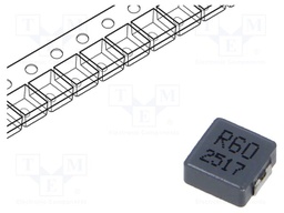 Inductor: wire; SMD; 600nH; ±20%; 7.3x6.6x2.8mm