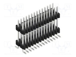Connector: pin strips; pin header; male; PIN: 28; 1.27mm; SMT; 2x14