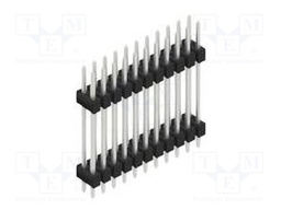 Connector: pin strips; pin header; male; PIN: 22; 2.54mm; THT; 2x11