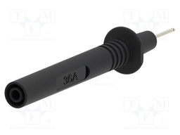 Probe tip; 36A; black; Tip diameter: 2mm; Socket size: 4mm