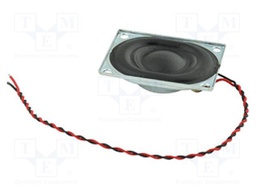 Loudspeaker; miniature; 2W; 8Ω; 27x20x5.9mm; 20kHz; fabric