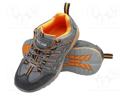 Shoes; Size: 39; grey-orange; chamois; without toecap