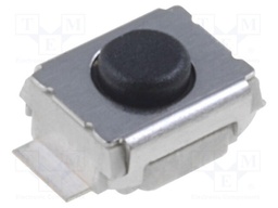 Microswitch TACT; SPST-NO; Pos: 2; 0.05A/24VDC; SMT; 1.5N; 2.5x3mm