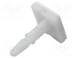 Self-adhesive holder; polyamide; L: 11.1mm; Ø2: 3.18mm