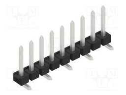 Connector: pin strips; pin header; male; PIN: 9; 2.54mm; SMT; 1x9