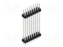 Connector: pin strips; pin header; male; PIN: 16; 2.54mm; THT; 2x8