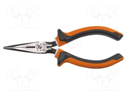 Pliers; cutting,insulated,half-rounded nose; hardened steel