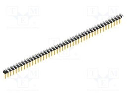 Connector: pin strips; pin header; male; PIN: 43; 2mm; THT; 1x43