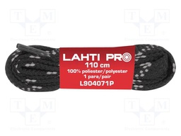 Shoelaces; black-grey; flat; 10set; 1100mm