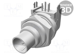 Connector: circular; socket; male; PIN: 5; gold-plated; 3A; IP65