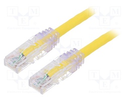 Patch cord; TX6™ PLUS,U/UTP; 6; stranded; Cu; LSZH; yellow; Len: 3m
