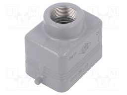 Enclosure: for HDC connectors; C-TYPE; size 44.27; IP66; PG16