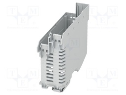 Enclosure base; grey; UL94V-0; ME-IO 37,6; for DIN rail mounting