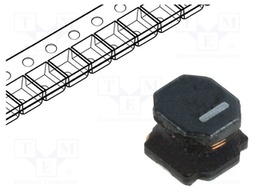 Inductor: wire; SMD; 2.2uH; Ioper: 3.7A; 22mΩ; 4.9x4.9x4.1mm; ±30%
