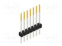Connector: pin strips; pin header; male; PIN: 7; 2.54mm; THT; 1x7