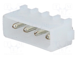 Socket; wire-board; Commercial MATE-N-LOK; male; PIN: 4; THT; 250V