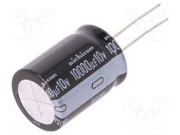 Capacitor: electrolytic; THT; 10000uF; 10VDC; Ø18x25mm; ±20%